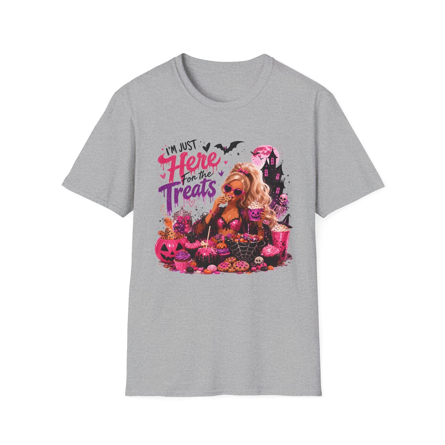 I'm Just Here for the Treats T-Shirt — Halloween Candy Lover Teen Graphic Tee