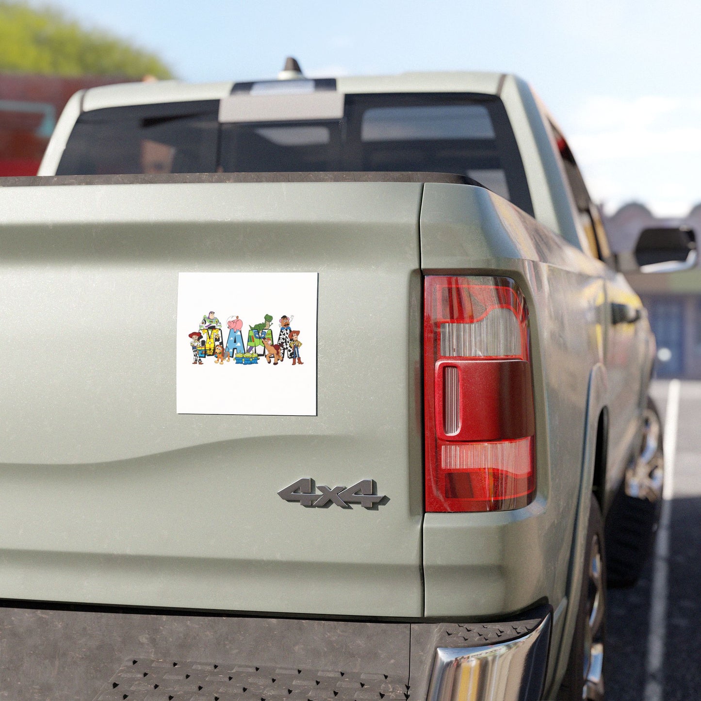 Toy Story Character Name Car Magnet — Personalized Kids Vehicle Decor