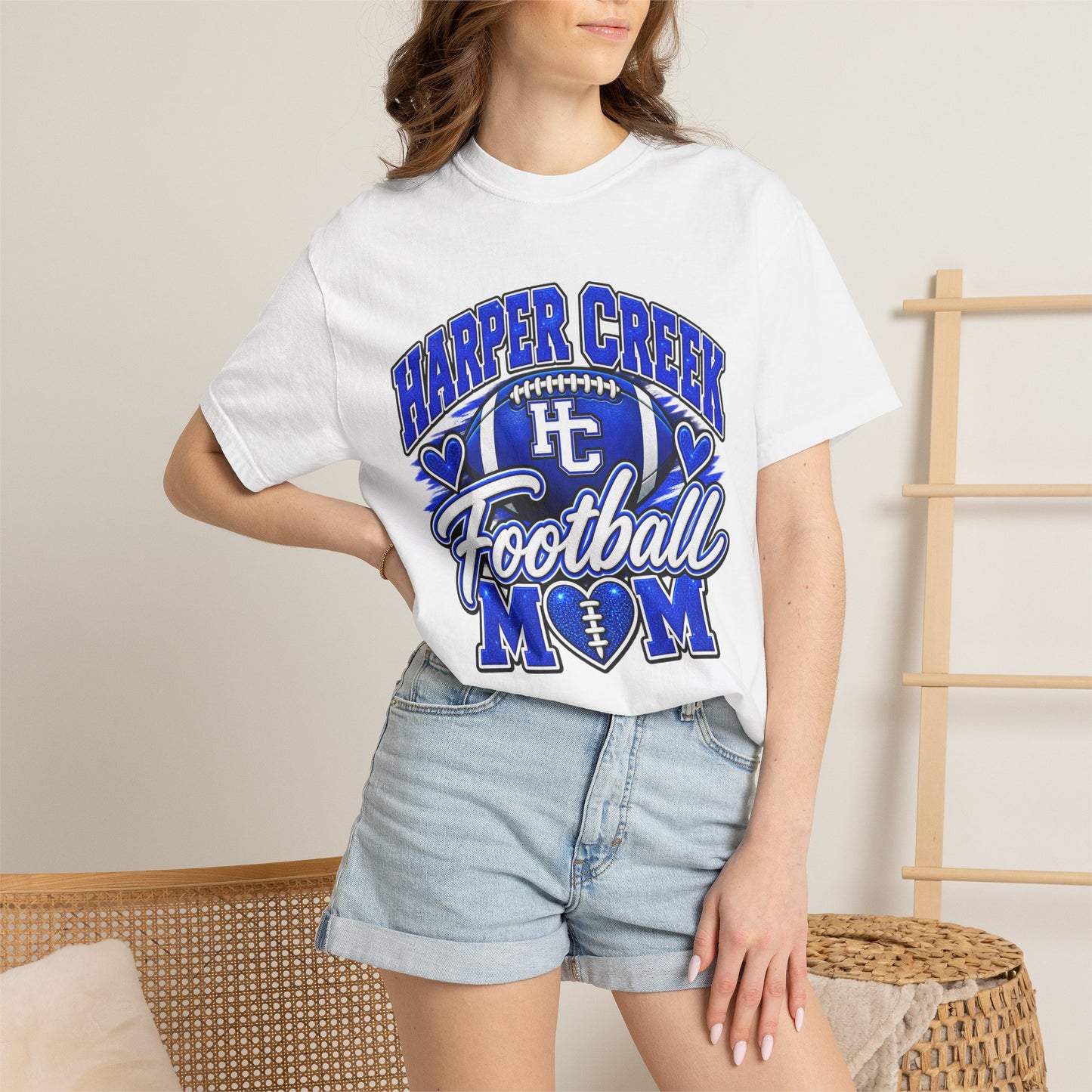 Harper Creek Football Mom T-Shirt — Proud Team Mom Tee