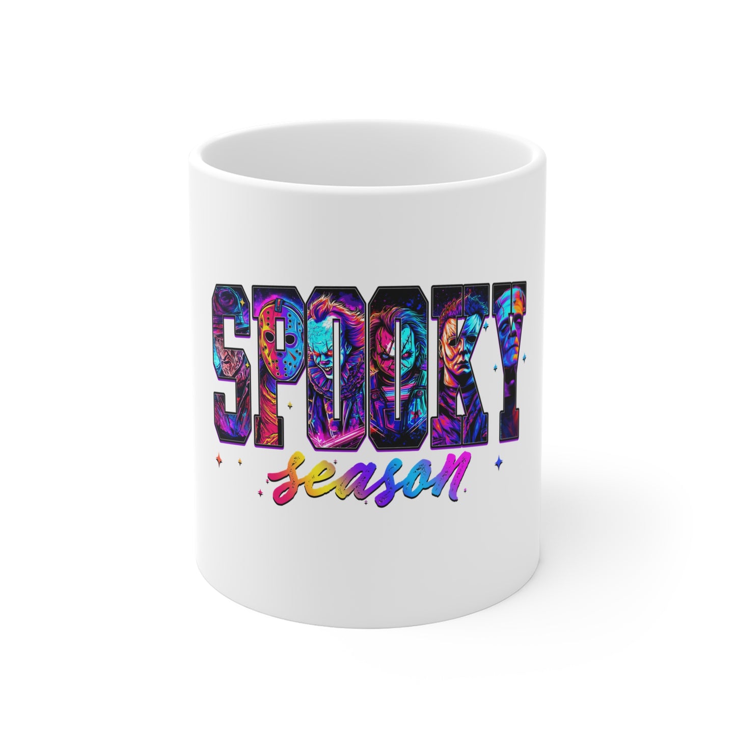 Spooky Season Mug — Colorful Halloween Coffee Cup (11 oz)