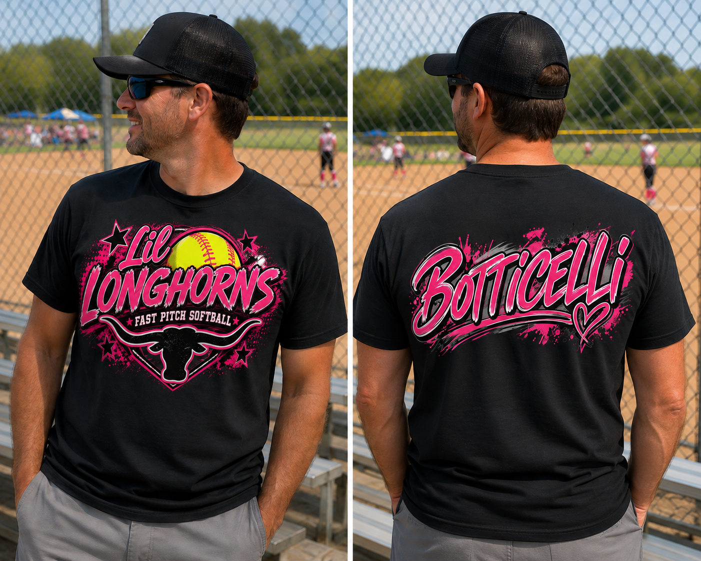 Lil Longhorns Fast Pitch Softball T-Shirt