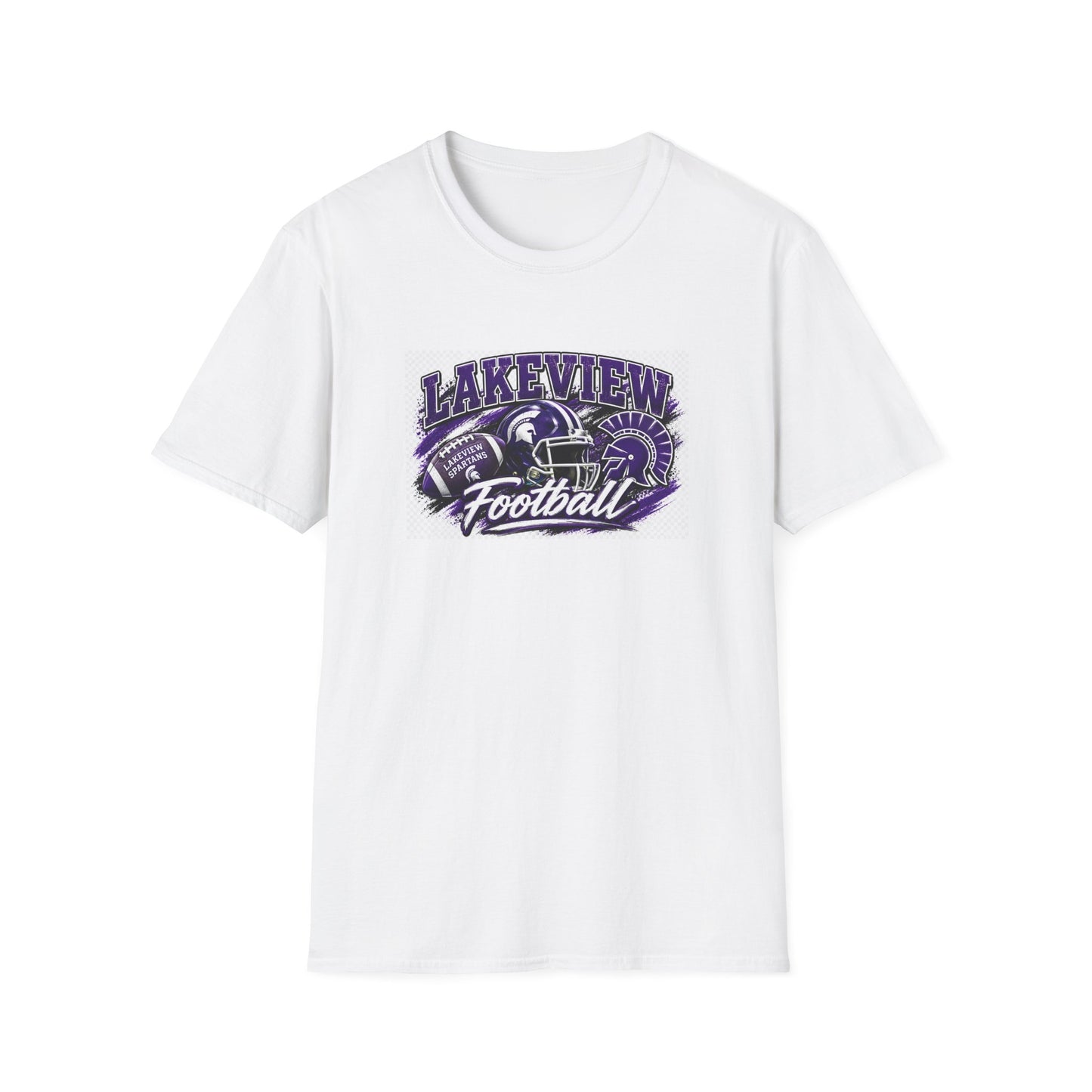 Lakeview Football T-Shirt — Vintage Helmet & Script Team Tee