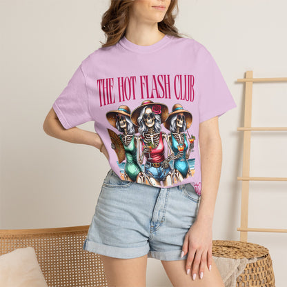 The Hot Flash Club T-Shirt — 'Where Them Fans At?' Funny Menopause Graphic Tee