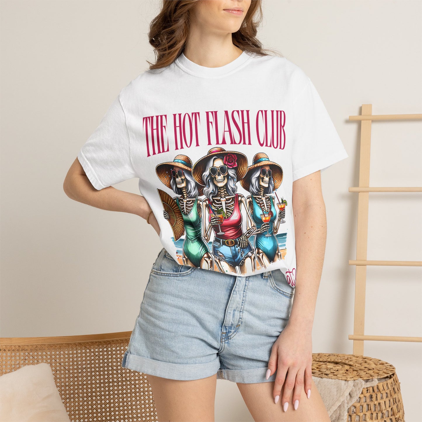 The Hot Flash Club T-Shirt — 'Where Them Fans At?' Funny Menopause Graphic Tee