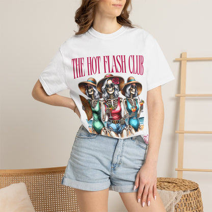 The Hot Flash Club T-Shirt — 'Where Them Fans At?' Funny Menopause Graphic Tee