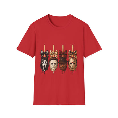 Horror Mask Popsicle T-Shirt — Halloween Thriller Graphic Tee