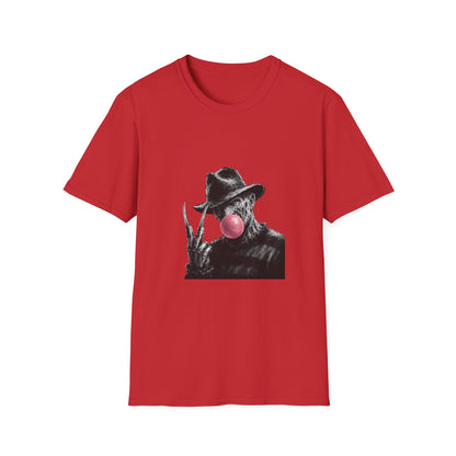 Horror Character Bubblegum T-Shirt — Vintage Freddy-Inspired Graphic Tee