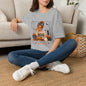 Halloween 'Boo' Girl T-Shirt — Cute Spooky Pumpkin & Candle Graphic Tee