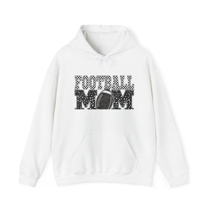 Football Mom Hoodie - Vintage Grunge Football Graphic