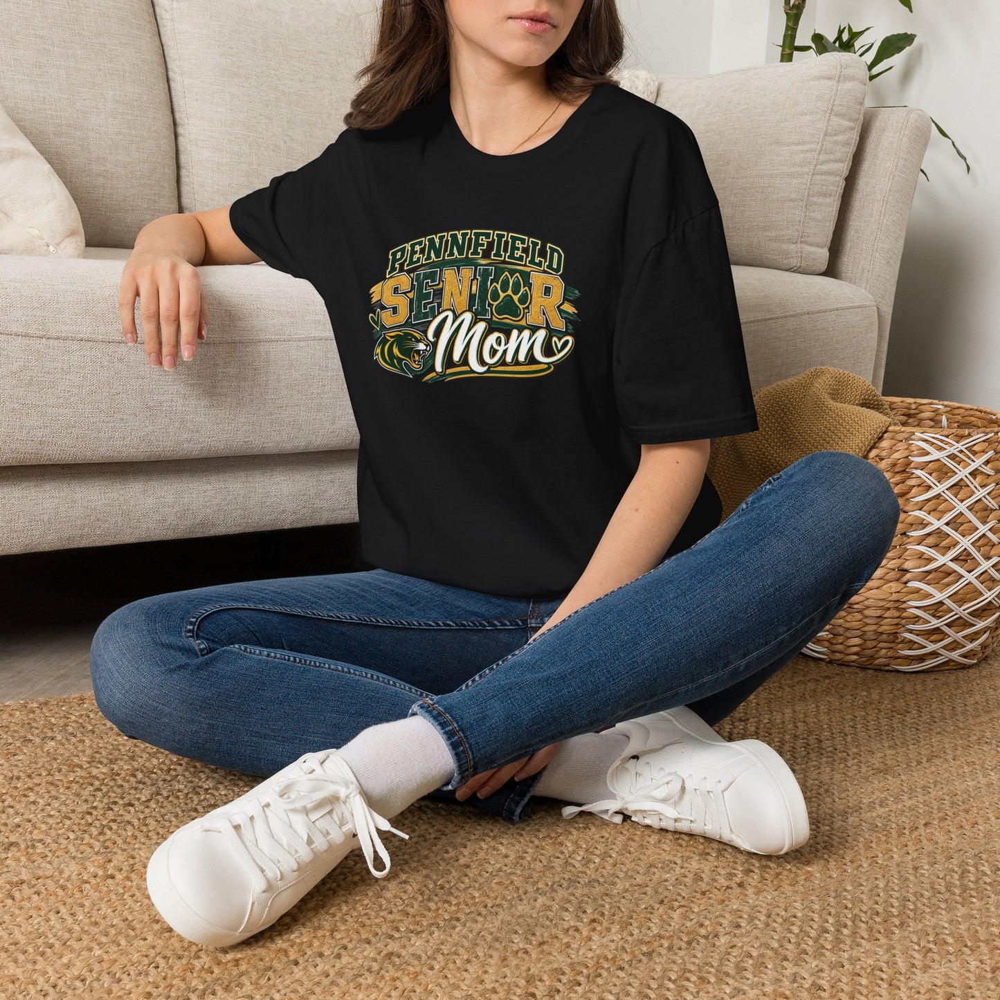 Senior Mom T-Shirt — Pennfield Senior Mom School Spirit Tee