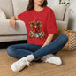 Leopard Glasses Chicken T‑Shirt — Funny Chic Rooster Graphic Tee