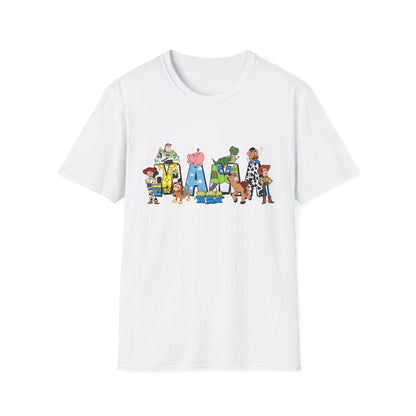 Toy Story 'Family' Graphic T-Shirt — Playful Pixar Character Name Tee