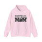 Football Mom Hoodie - Vintage Grunge Football Graphic