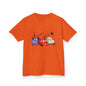 Kids Halloween Monster Cars Tee — Cute Spooky Racing Trucks Design