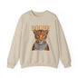 Boujee Leopard Sweatshirt — Graphic Crewneck with Jeweled Cheetah Design