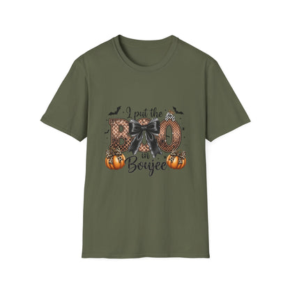 Halloween "I Put the Boo in Boujee" Shirt — Women's Halloween Tee