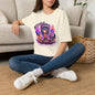 T-Shirt — "Pretty Good At" Colorful Glam Girl Skull Graphic Tee