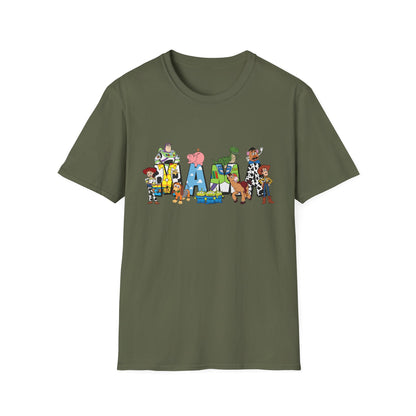 Toy Story 'Family' Graphic T-Shirt — Playful Pixar Character Name Tee