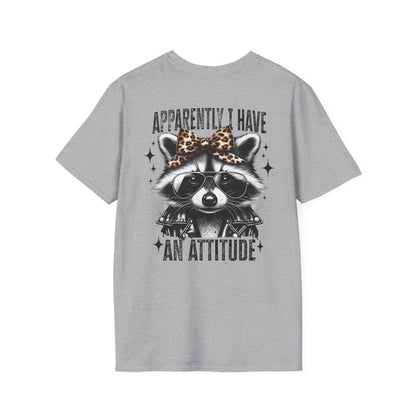 Raccoon 'Apparently I Have An Attitude' T-Shirt
