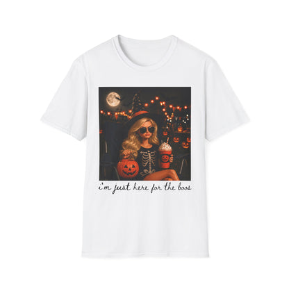 Halloween Girl Graphic T‑Shirt — "I'm Just Here for the Candy"