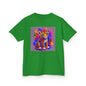 Kids Tee — Colorful Neon Leopard Cub Graphic Shirt