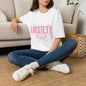 T‑Shirt — “I Don’t Struggle with Anxiety” Pink Statement Tee
