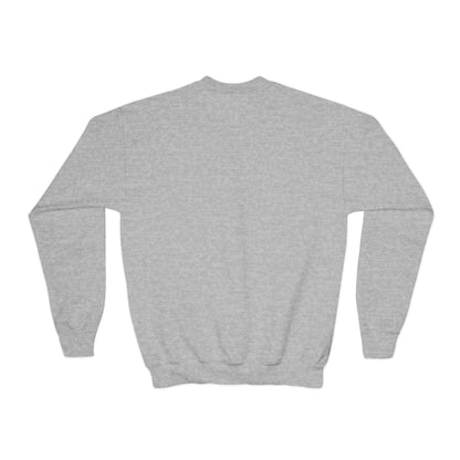 Kids Halloween Cars Crewneck Sweatshirt — Cute Haunted Car Trio Graphic