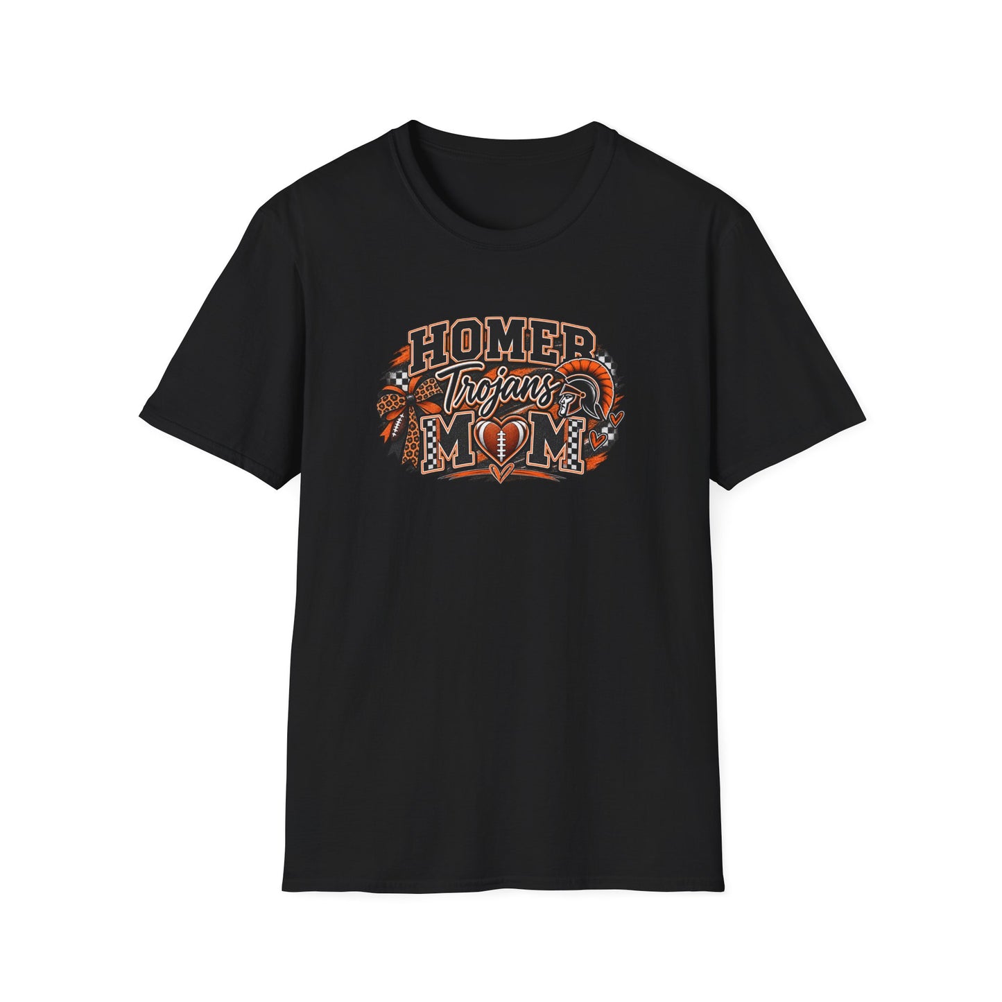 T-Shirt — Homer Trojans Mom Football Team Tee