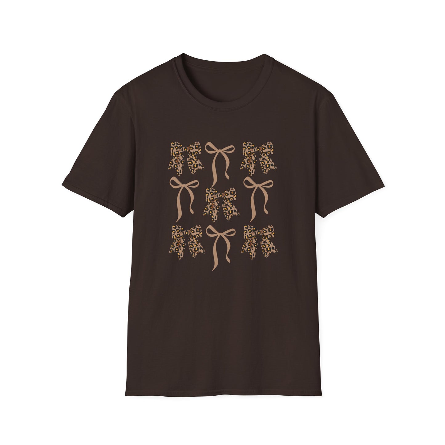 Leopard Bow Graphic T-Shirt
