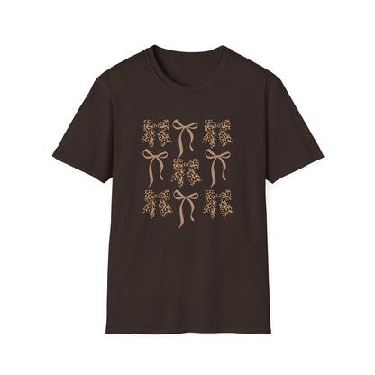 Leopard Bow Graphic T-Shirt