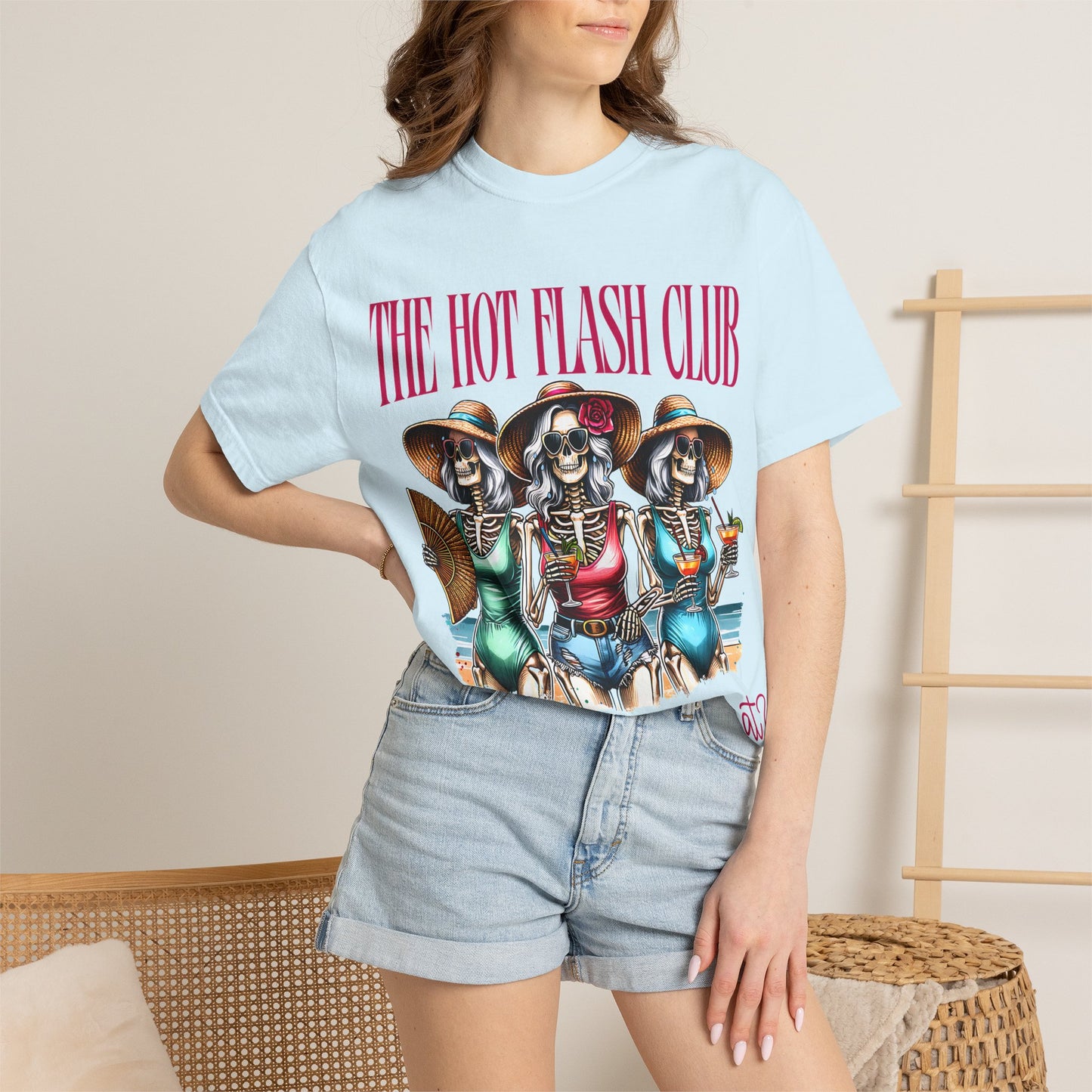 The Hot Flash Club T-Shirt — 'Where Them Fans At?' Funny Menopause Graphic Tee