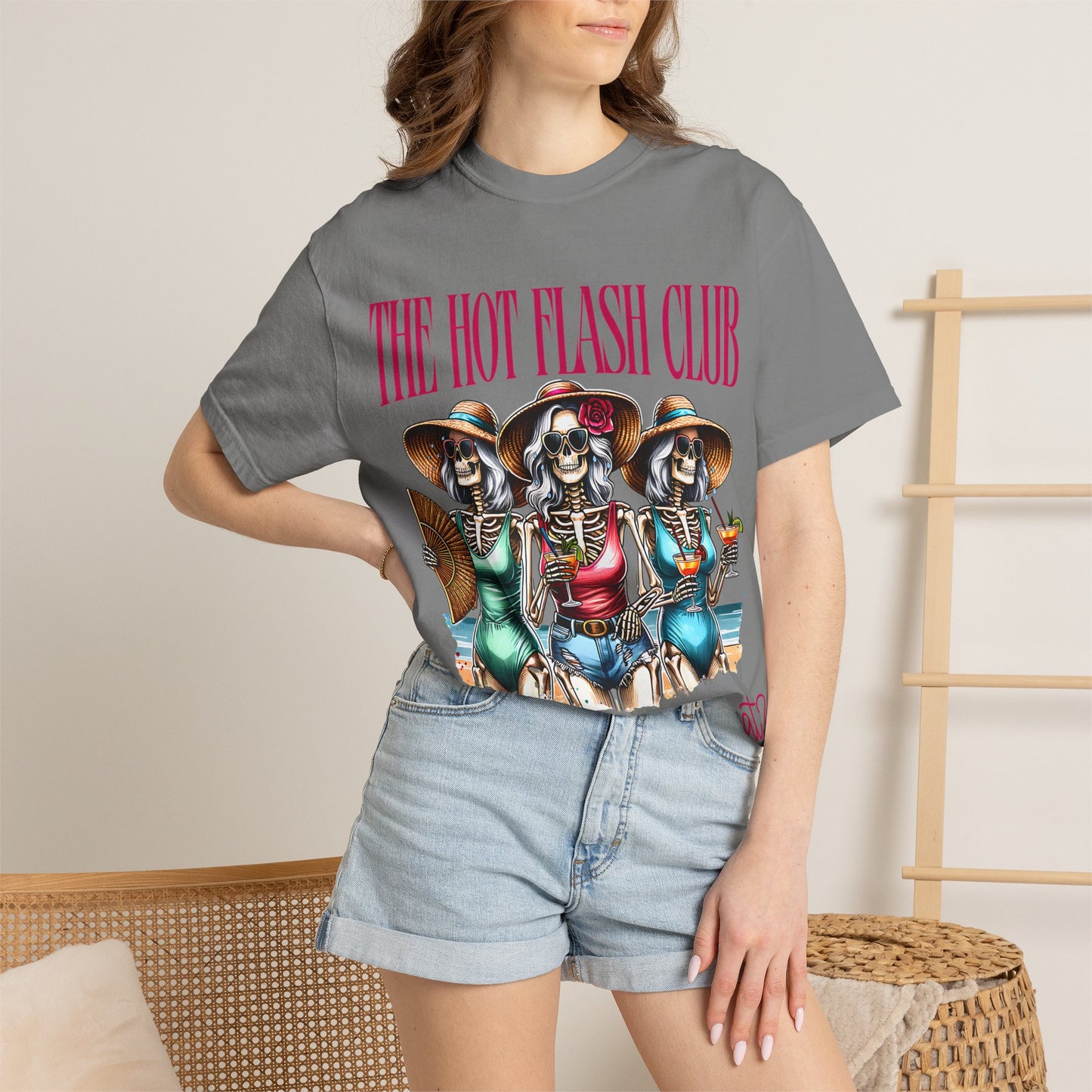 The Hot Flash Club T-Shirt — 'Where Them Fans At?' Funny Menopause Graphic Tee