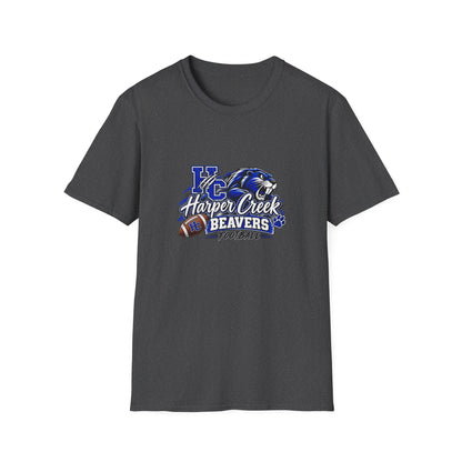 Harper Creek Beavers Football T-Shirt — KC Mascot School Spirit Tee