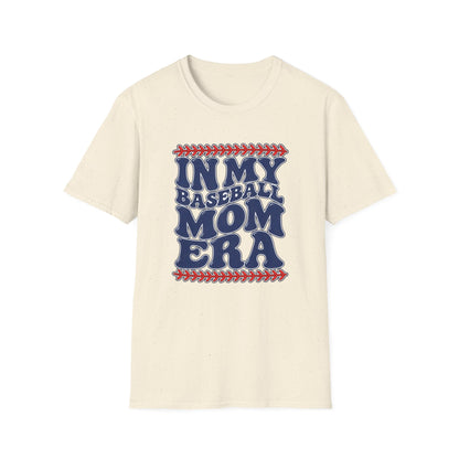Baseball Mom T‑Shirt — "In My Baseball Mom Era" Retro Tee for Mom Fans & Game Days