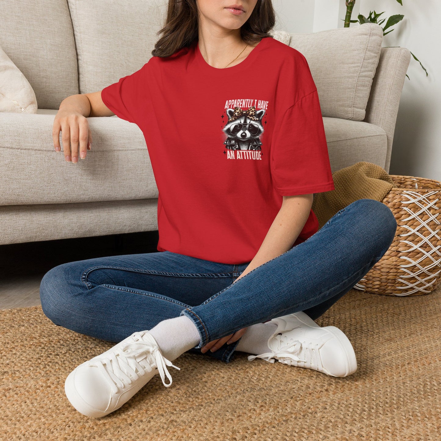 Raccoon 'Apparently I Have An Attitude' T-Shirt