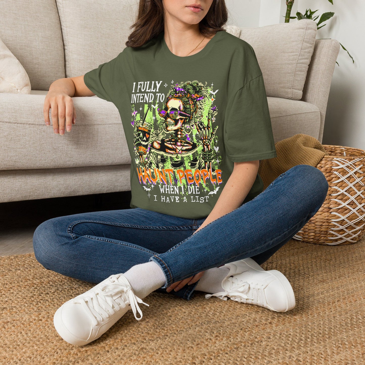 I Fully Intend To Not People When I Die T-Shirt — Funny Skeleton Halloween Tee