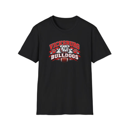 Vicksburg Bulldogs T-Shirt — Vintage Mascot Football Tee