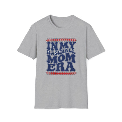 Baseball Mom T‑Shirt — "In My Baseball Mom Era" Retro Tee for Mom Fans & Game Days