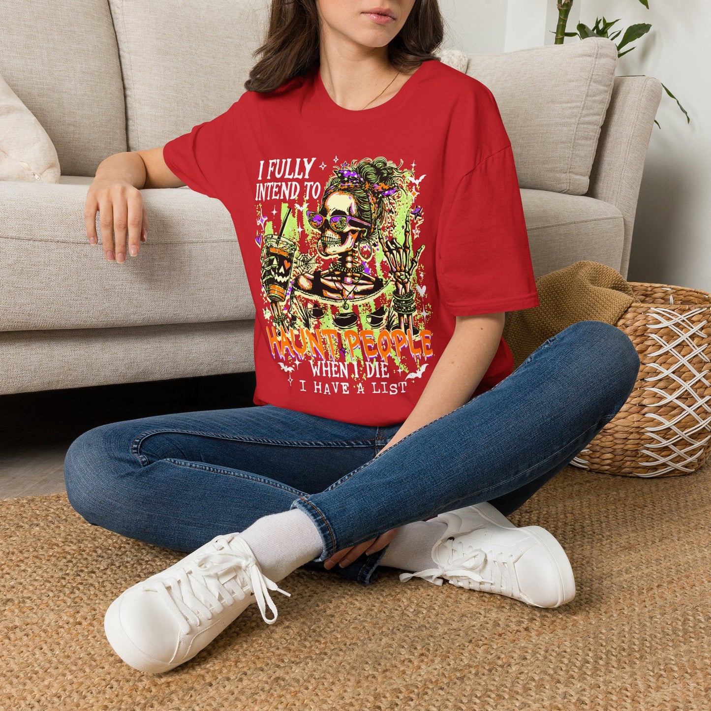 I Fully Intend To Not People When I Die T-Shirt — Funny Skeleton Halloween Tee
