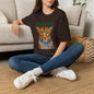 Boujee Leopard T-Shirt — Stylish Women’s Graphic Tee with Jeweled Cat Design