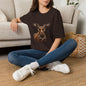 Moose Portrait Tee — Whimsical Moose Wearing Sunglasses & Pearls T-Shirt