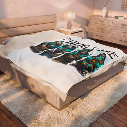 Villainesses Velveteen Plush Blanket — Cozy Graphic Throw for Fans
