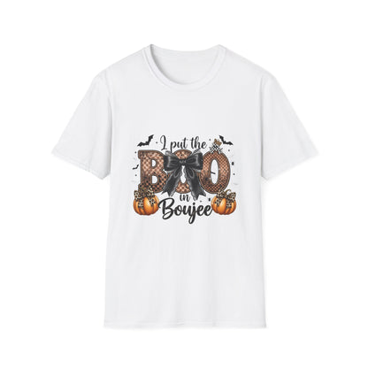 Halloween "I Put the Boo in Boujee" Shirt — Women's Halloween Tee