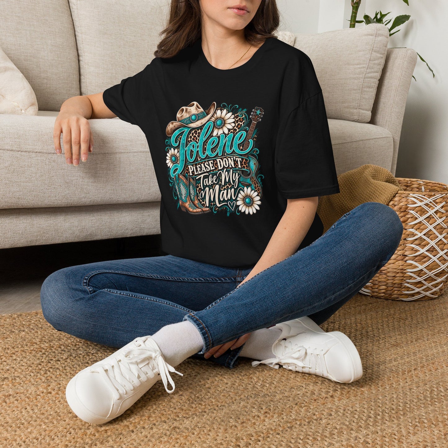 T-Shirt — "Jolene Please Don’t Take My Man" Western Cowgirl Graphic Tee