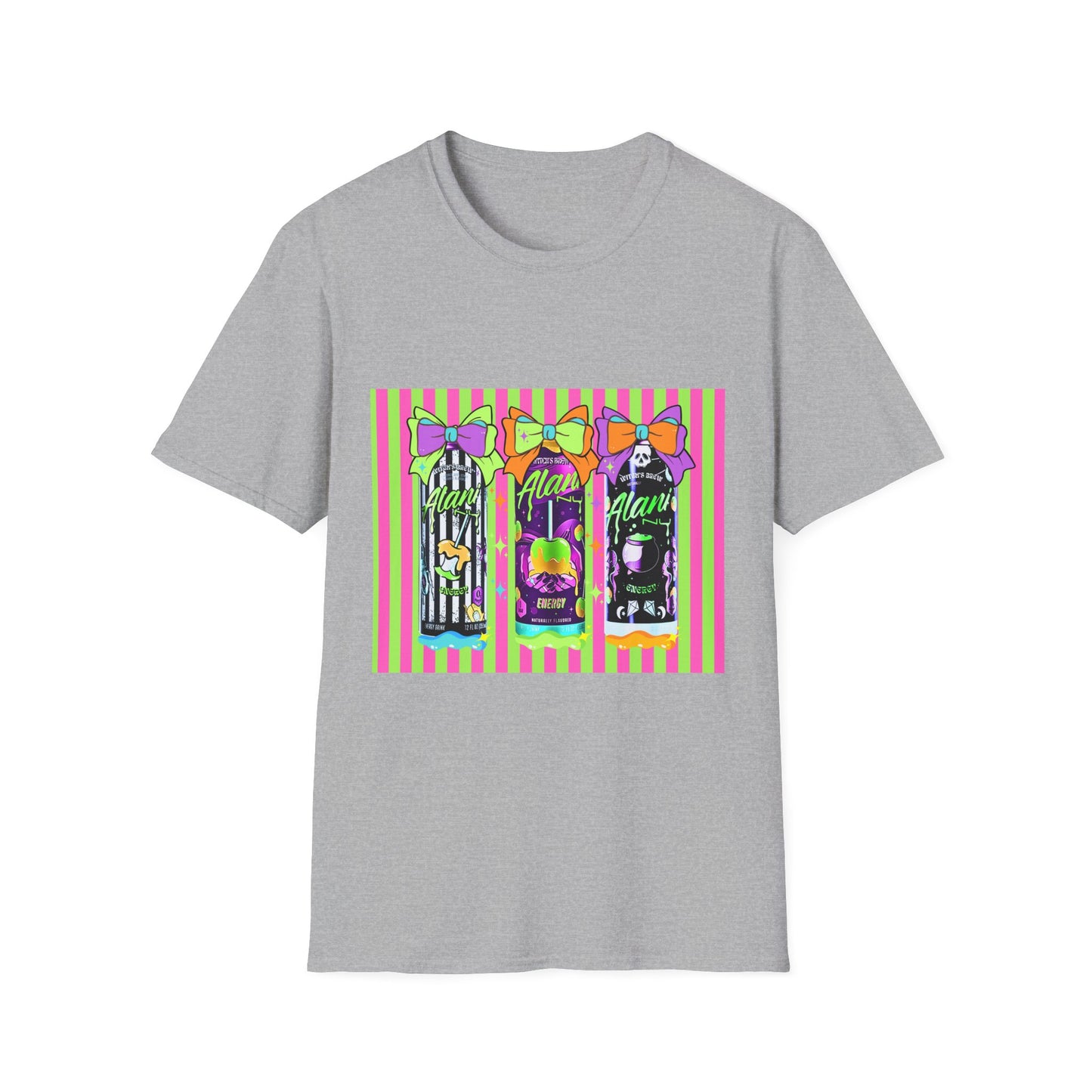 T‑Shirt — Colorful Pop Art Perfume Bottles Design (Alani Text)