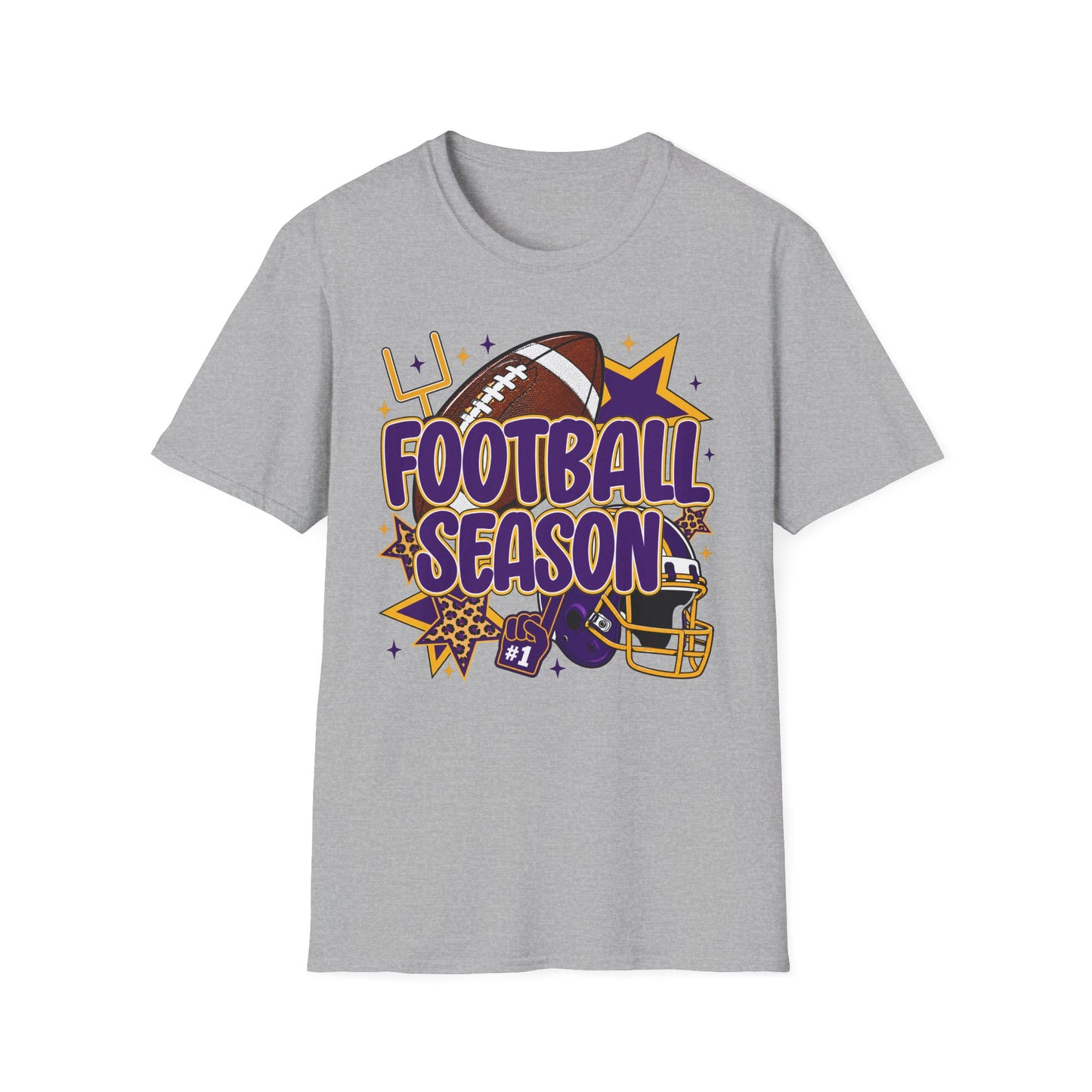 Football Season T‑Shirt — Retro Helmet & Goalpost Game Day Tee