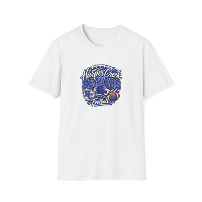 Harper Creek Beavers Football T-Shirt — Team Logo Tee