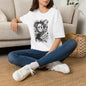 Horror Icons Floral Collage T-Shirt — Jason, Michael & Freddy Graphic Tee