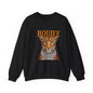 Boujee Leopard Sweatshirt — Graphic Crewneck with Jeweled Cheetah Design