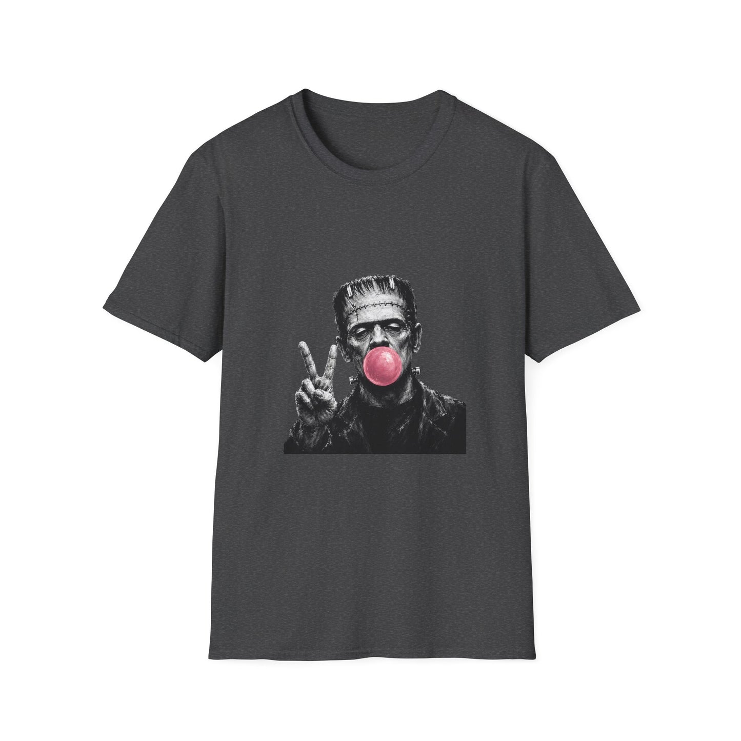 Frankenstein Bubblegum T-Shirt — Funny Retro Monster Graphic Tee